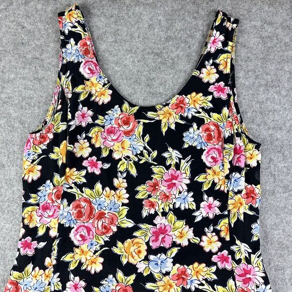 VTG Express Maxi Dress 3/4 Campagnie Internationale 90s Floral Boho Cottage* - Picture 2 of 16